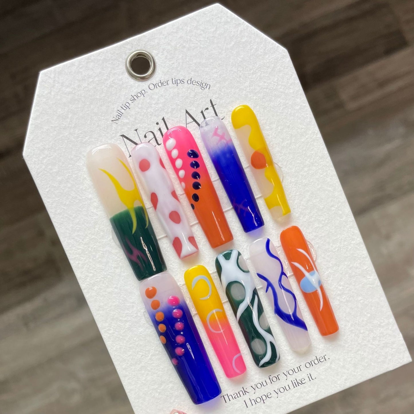 Rainbow Manicure summer vivid girls best choice