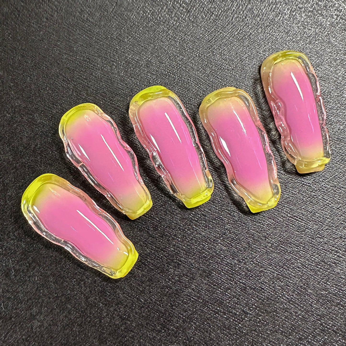 Jelly Ombre Pink Press-On Nails